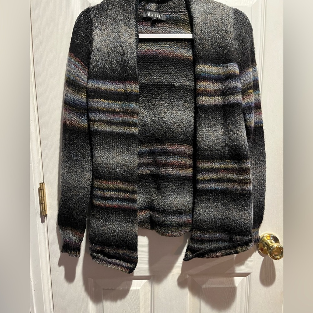 Sisters Striped Knit Multicolored Cardigan